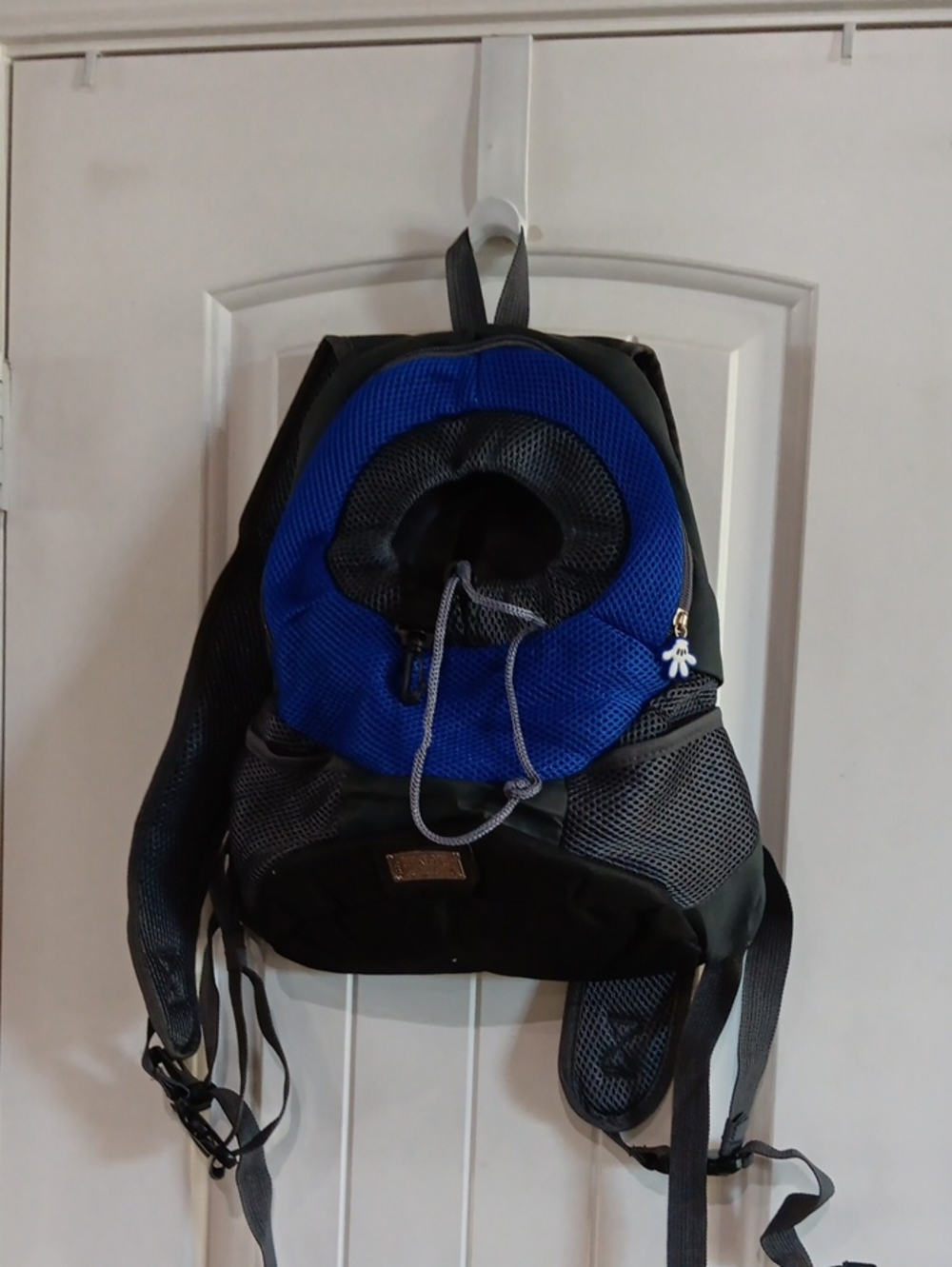 Classic Blue Mesh Pet Carrier Backpack Small Dog Cat Travel Bag